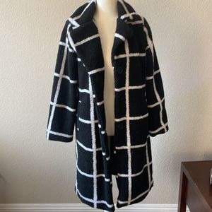 Cozy Black & White Coat